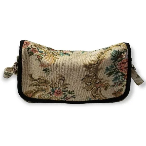 Floral Tapestry Shoulder Bag With Adjustable Strap FairyCore Nature CottageCore - Picture 5 of 10